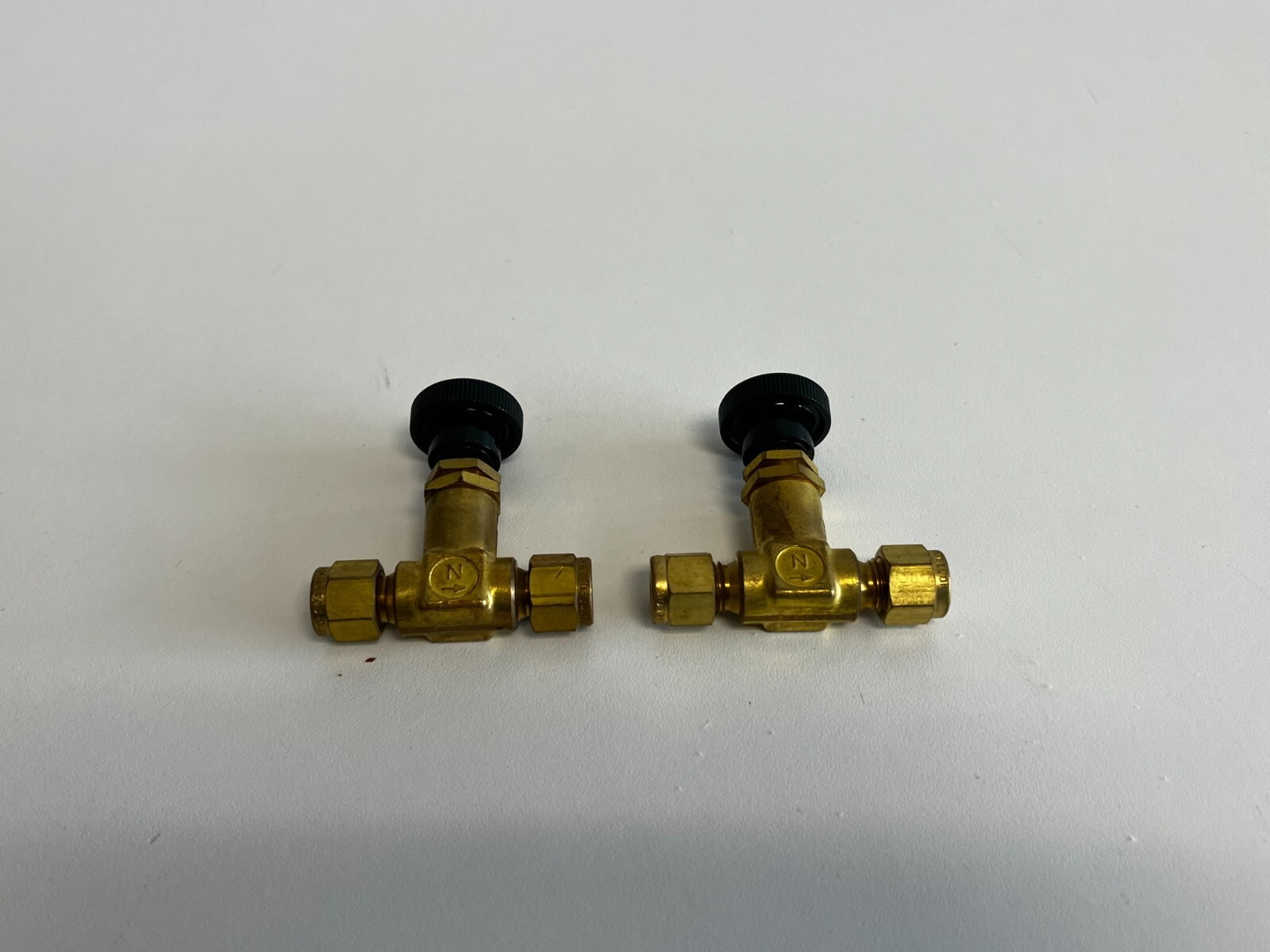 AA4: Lot of 2 Nupro JN Flow Control Valve 1/8″