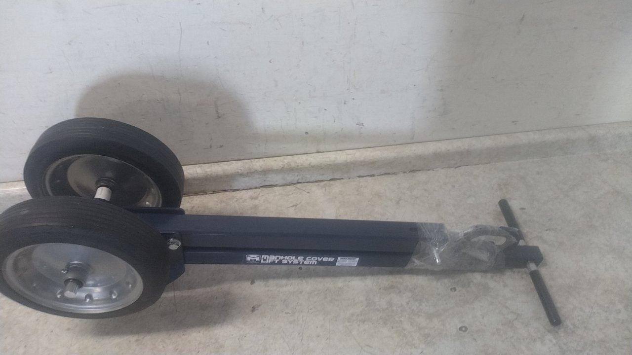 Mag-Mate MCL2000W12 400 Lb Capacity Black Steel Magnetic Lid Lifter Dolly