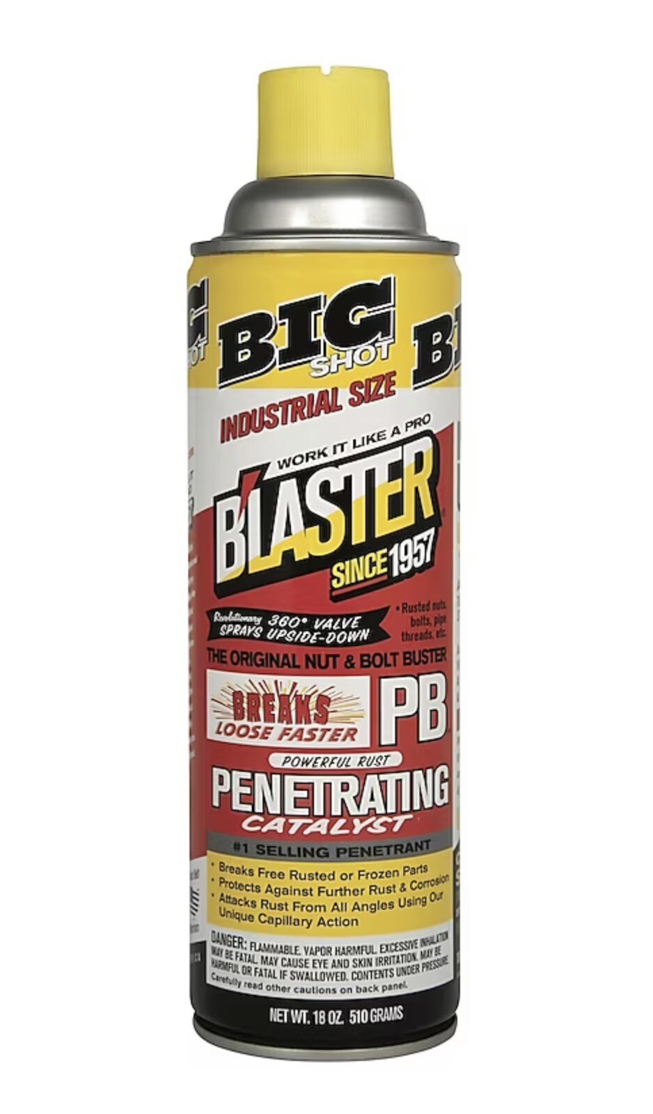 PB Blaster, Penetrating Lubricant Catalyst, Aerosol Can, 18 Oz, Industrial Size