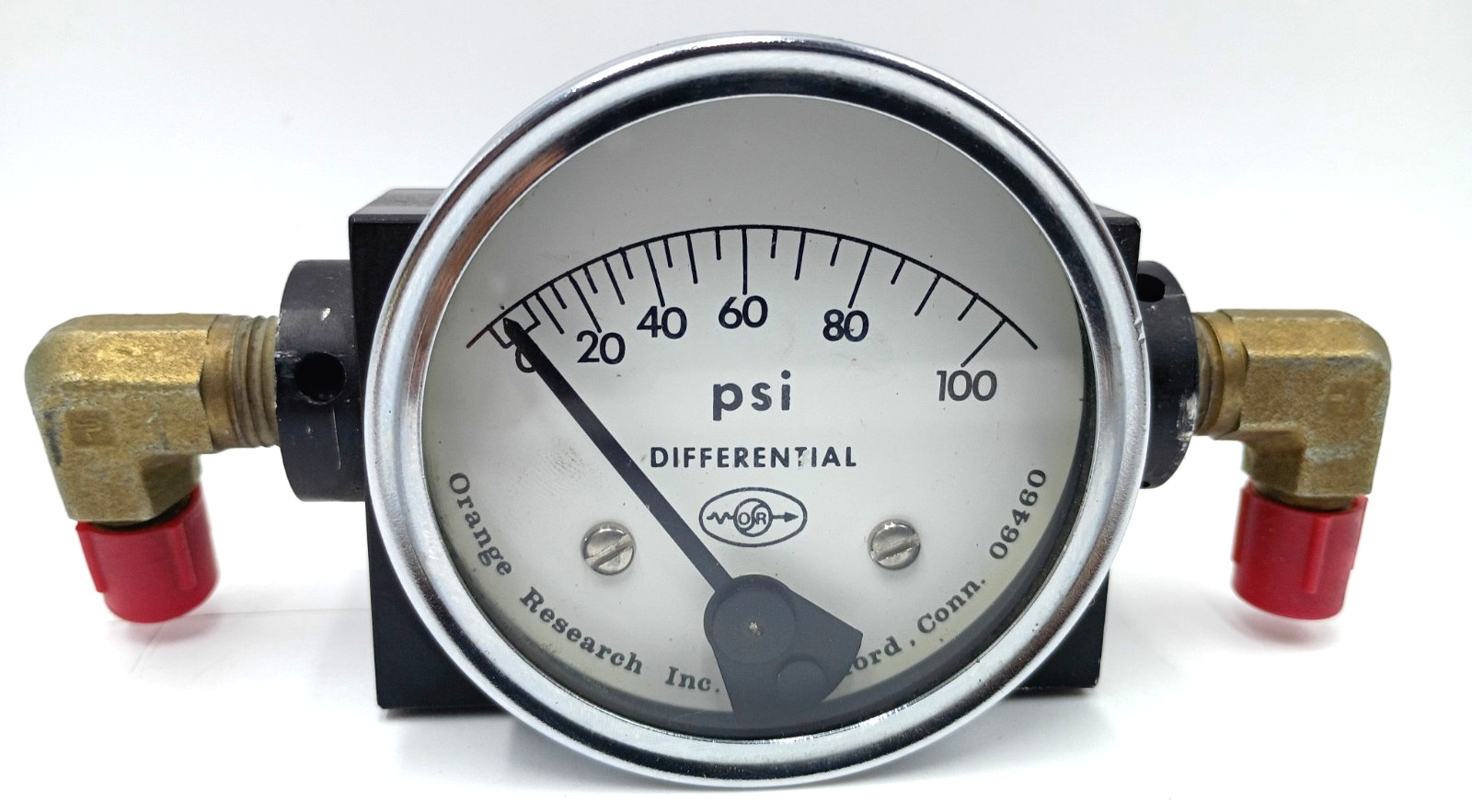 Orange Research Differential Pressure Gauge 0/100 PSI 1201-S1008 1201P-1A-2.5L