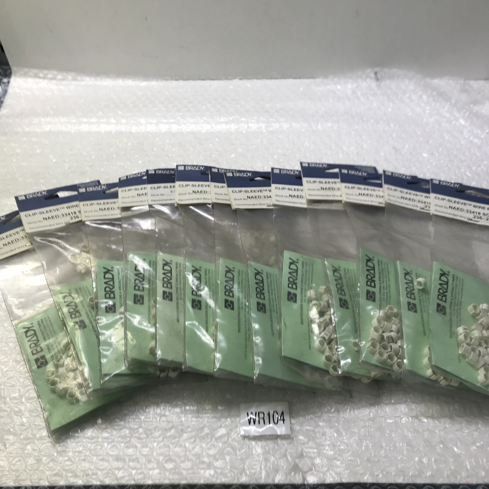 *Brady 33418 SCN-23-1 ( Lot Of 13 ) Clip-Sleeve Wire Markers Pack Of 50#
