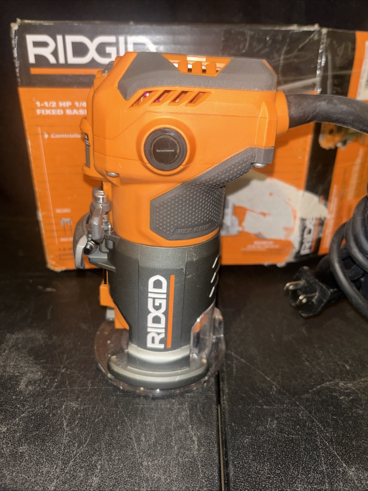 Ridgid R24012 1.5 HP 1/4 In. Corded Compact Fixed Base Router