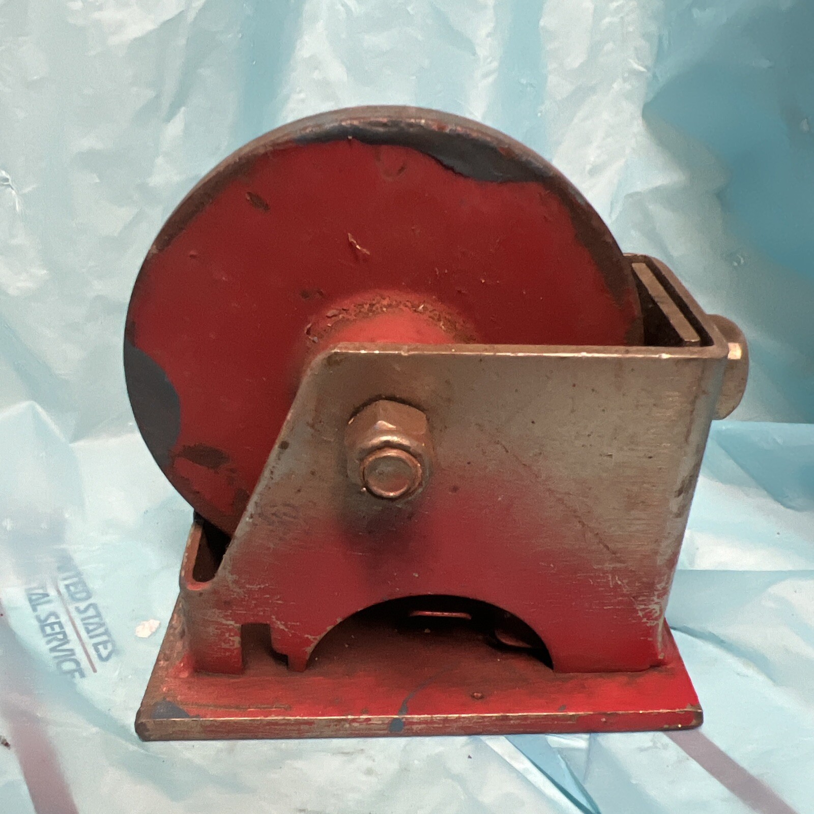 4 1/2″ Plated Swivel Metal Steel Caster -Machine Wheel EUC HEAVY DUTY IRON