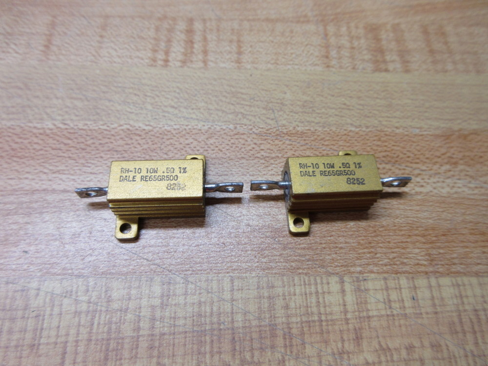 Dale RE65GR500 Vishay Resistor RH-10 .5Ω 10w (Pack of 3)