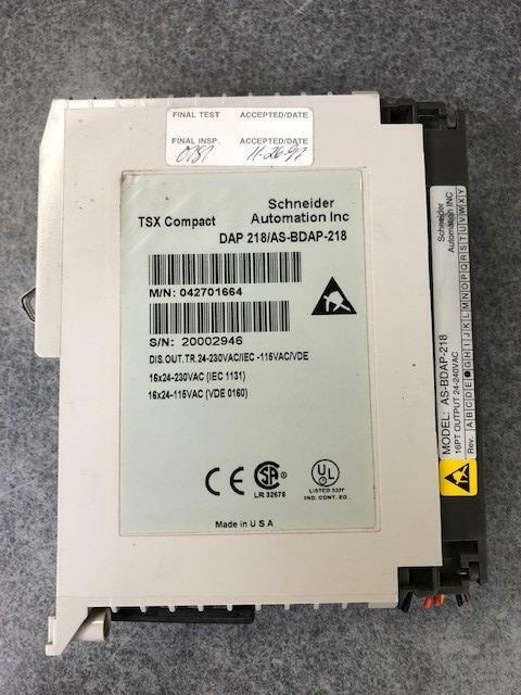 AEG Modicon, Schneider Automation Inc, Output Module, DAP 218, AS-BDAP-218