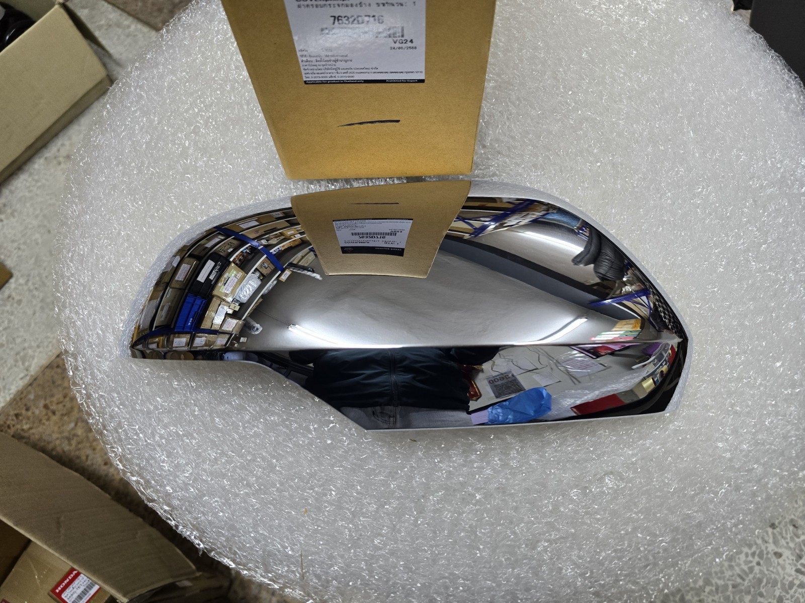 7632D716 RH SIDE CHROME WING MIRROR COVER FOR MITSUBISHI PAJERO SPORT