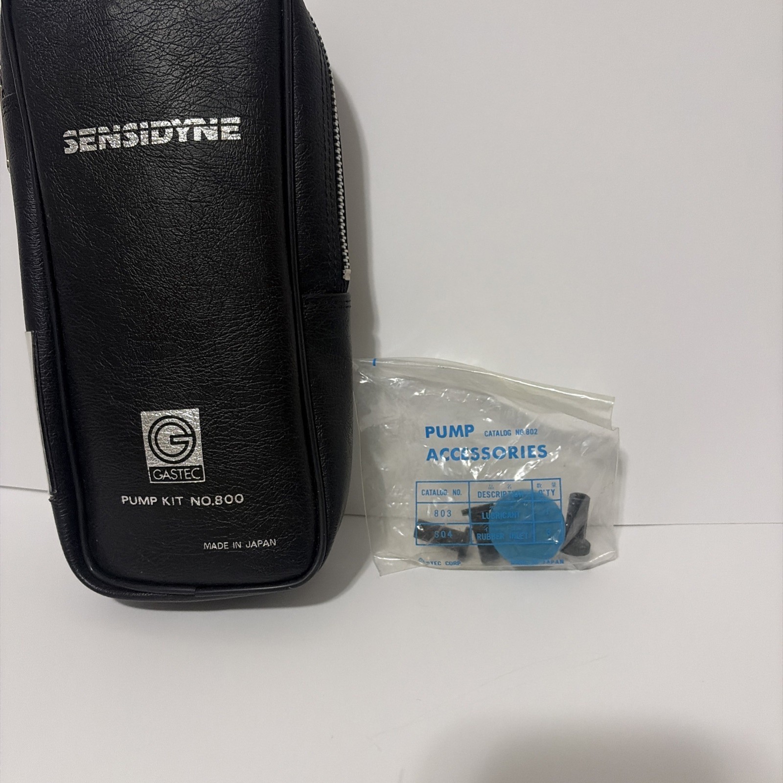 GASTEC Sensidyne Model 800 Gas Detector-Case, Instructions, Spar Parts