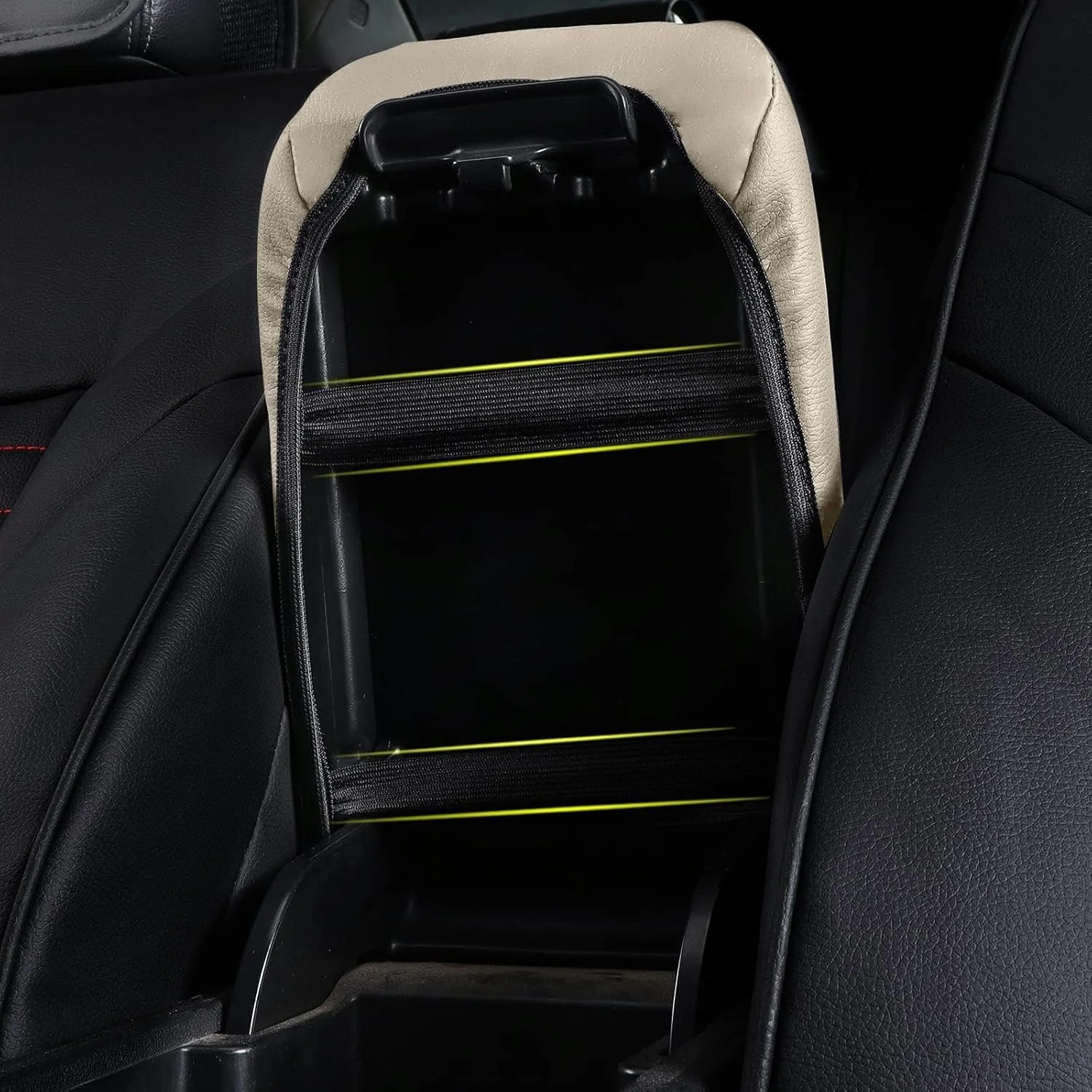 Center Console Armrest Cover for Hyundai Tucson 2016-2021 Durable Beige Color
