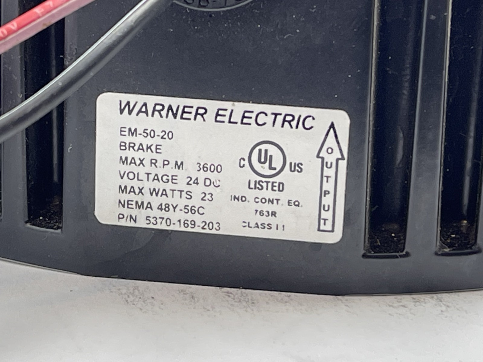NEW Warner Electric EM-50-20 Brake Module 24V DC 5370-169-203 NEMA 56C/48Y
