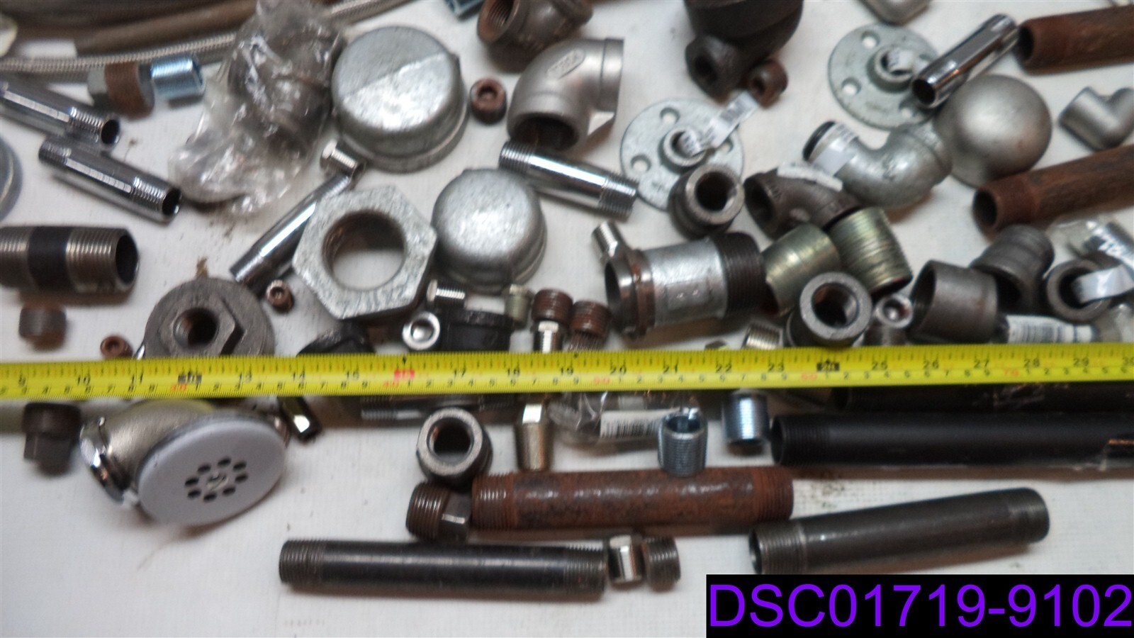 Qty = 99: Mixed Lot of Metal Pipe Fitting & Stainless Flex Hoses Many Sizes