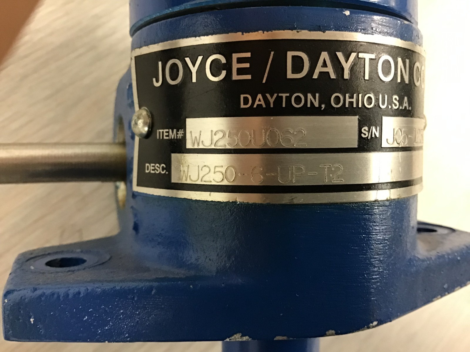 Joyce Dayton WJ250U062 250lbs Miniature 5:1 Wormgear Machine Screw Jack, Single