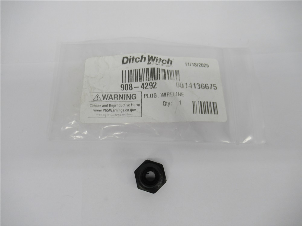 Ditch Witch 908-4292 , Wireline Plug