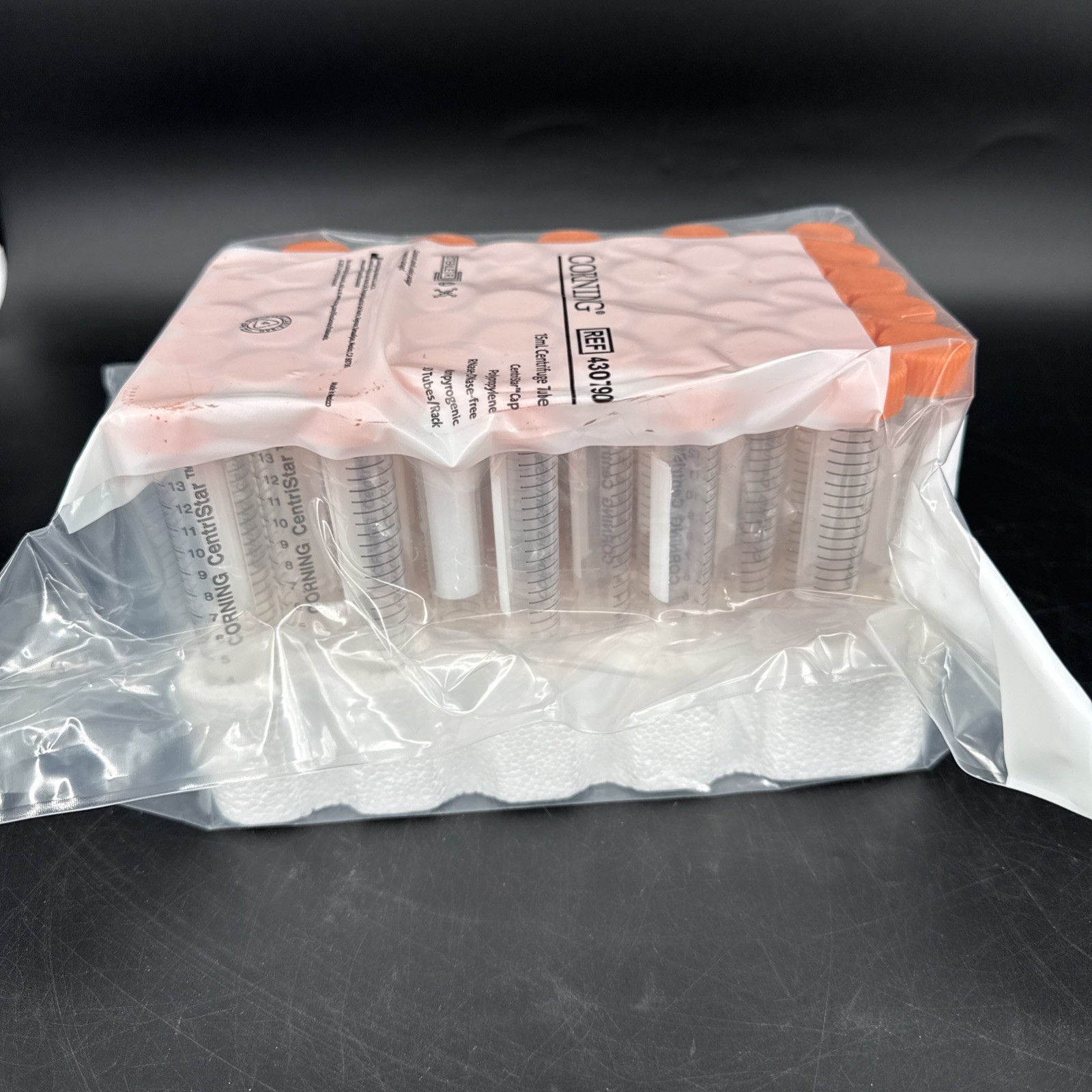 50PCS/bag NEW FOR Corning Conical Bottom Sterile Centrifuge Tube 430790 15ML