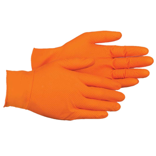 EPPCO 8844 Large Nitrile Gloves Orange Tiger Grip