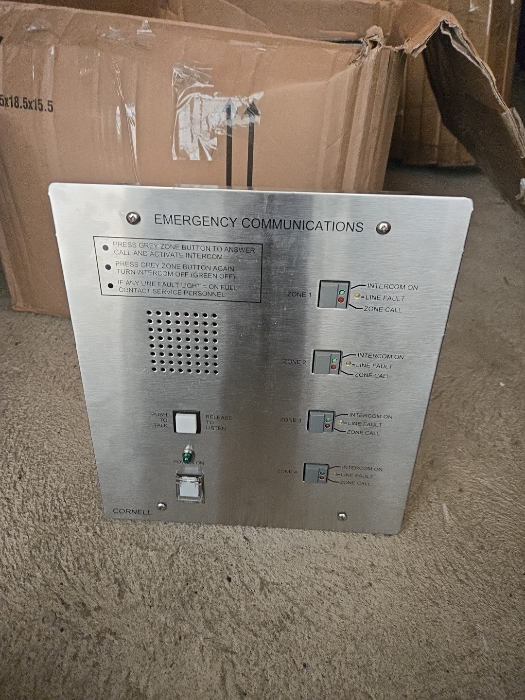 Cornell Emergency Communications 11″ Height 10″ Width Area Rescue Master Audio