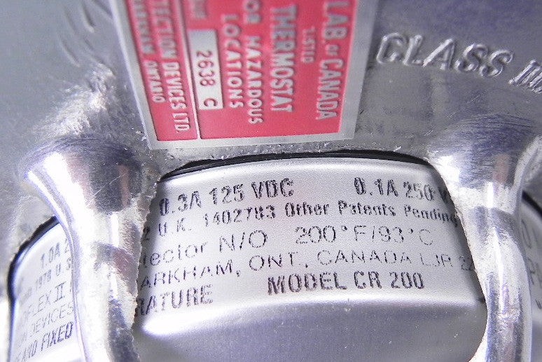 UND. Lab Fire Detection Thermostat CR-200