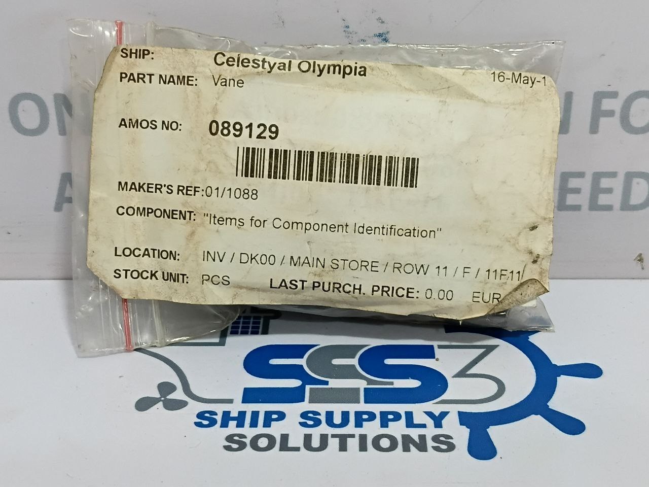 Cleco Rotor Vane 01/1088 For Gangway Air Motor (Lot of 5 Pcs)