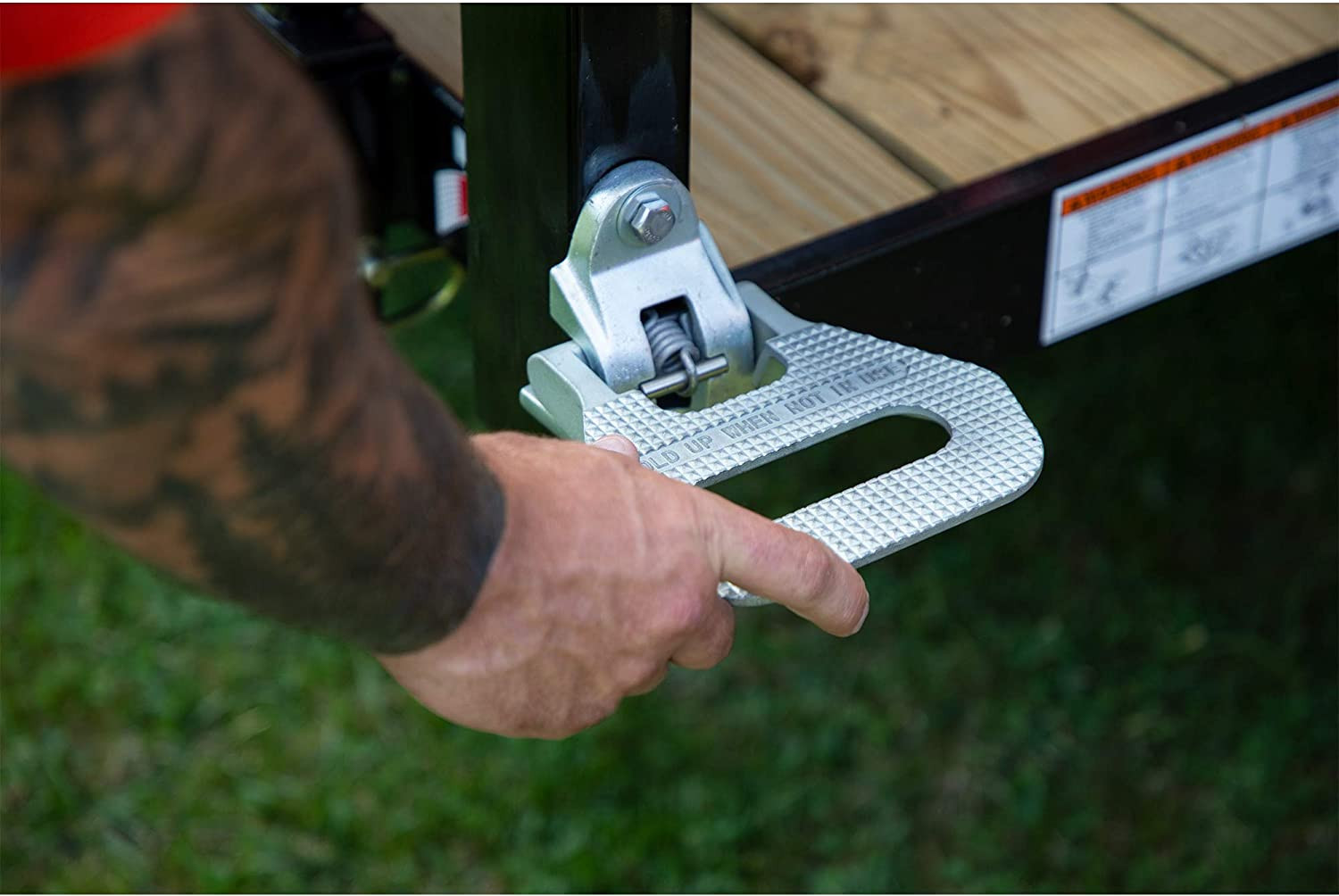 Silver Folding Truck Step – Durable and Convenient Accessory