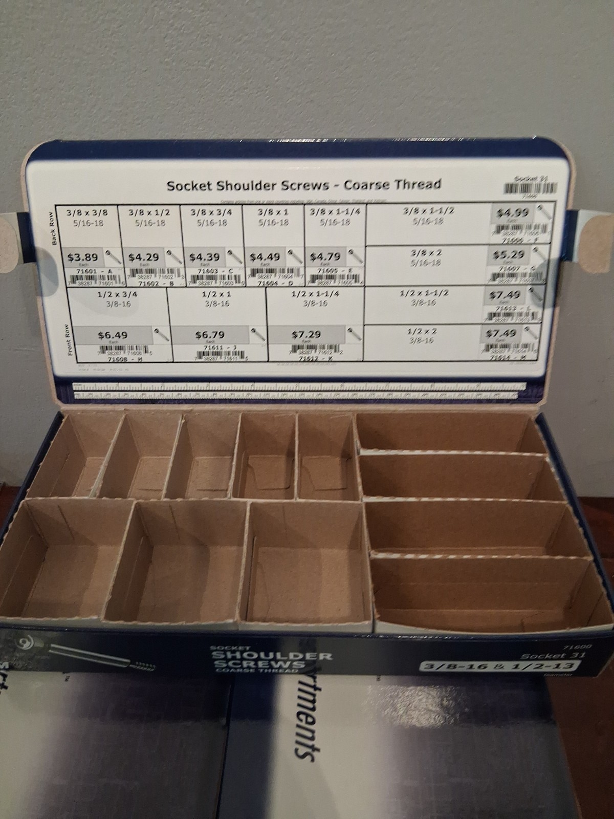 Midwest Fasteners Find It Fast **Empty** Screw Assortment Boxes