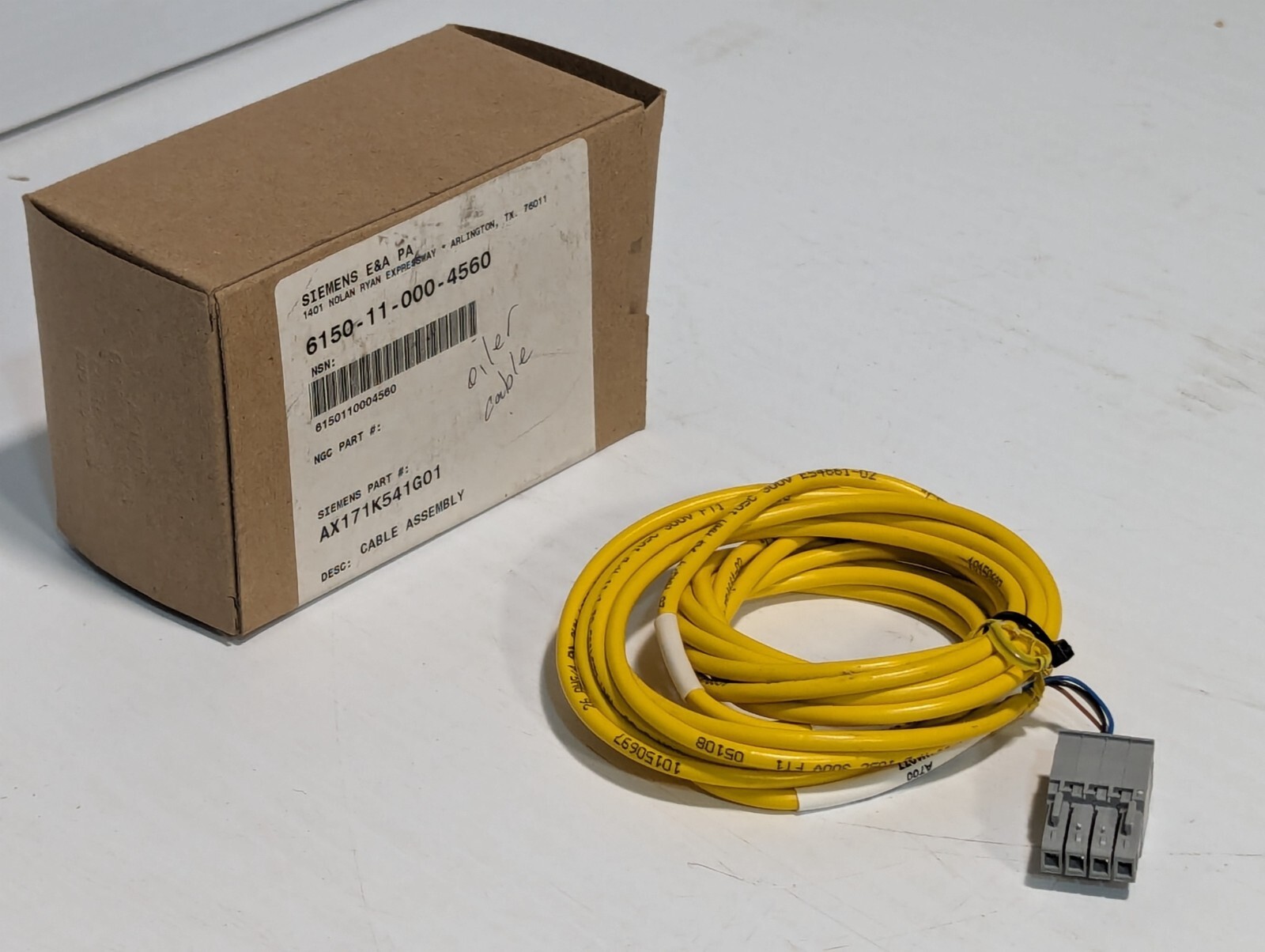 Siemens 6150-11-000-4560 AX171K541G01 Cable Assembly