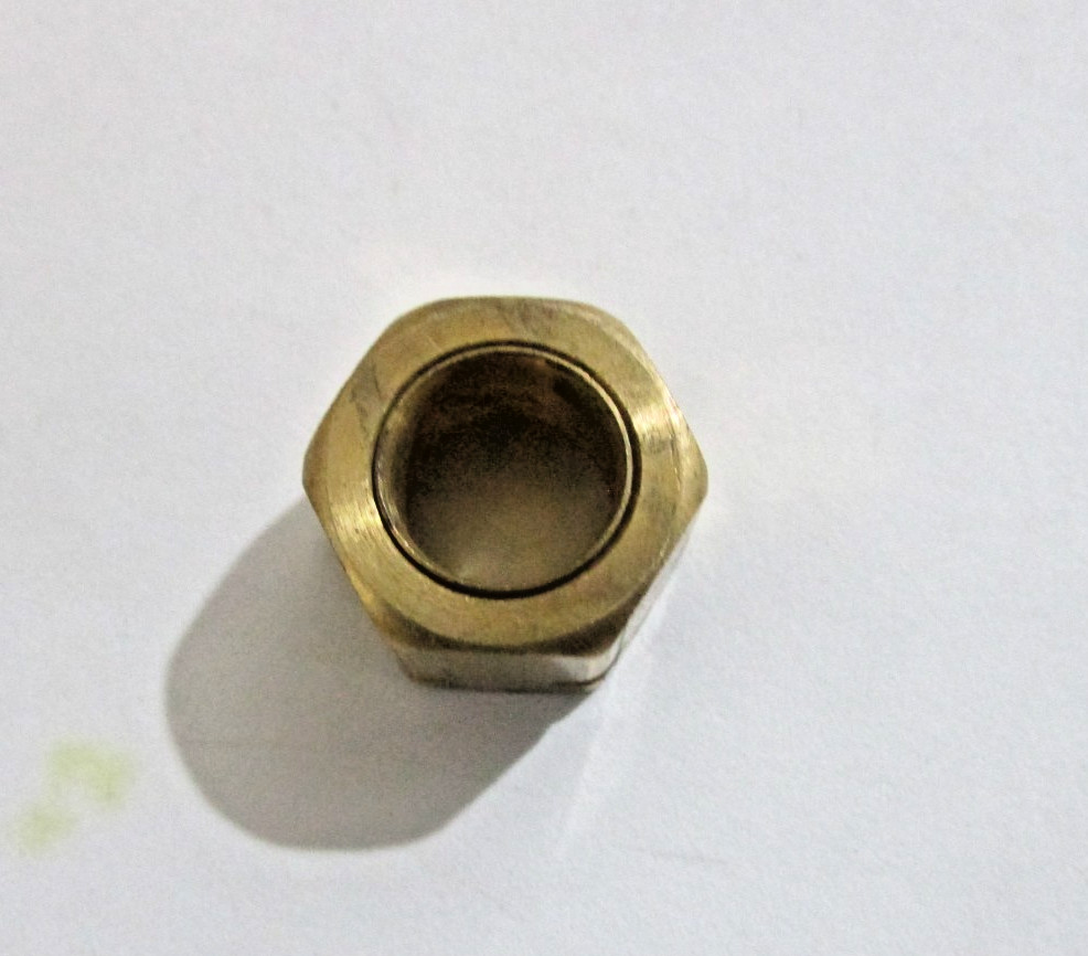 McMaster-Carr 5220K205 Brass Nut for 3/8″ Tube Lot of 21