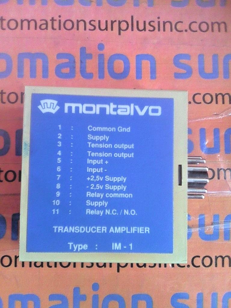 MONTALVO IM-1 TYPE IM-1/B-1-C-4 TRANSDUCER AMPLIFIER WOW!!