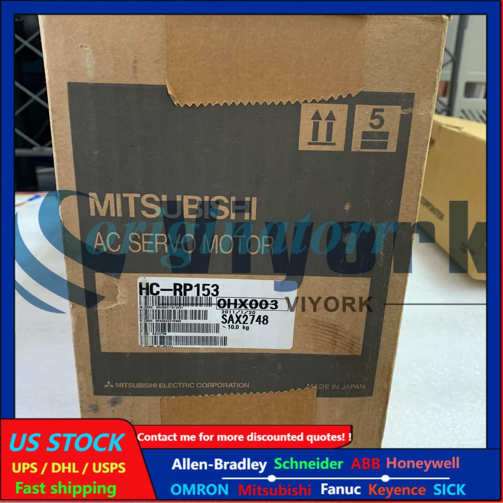 Mitsubishi HC-RP153 AC SERVO MOTOR SRVMTR 1.5KW 3000RPM NEW