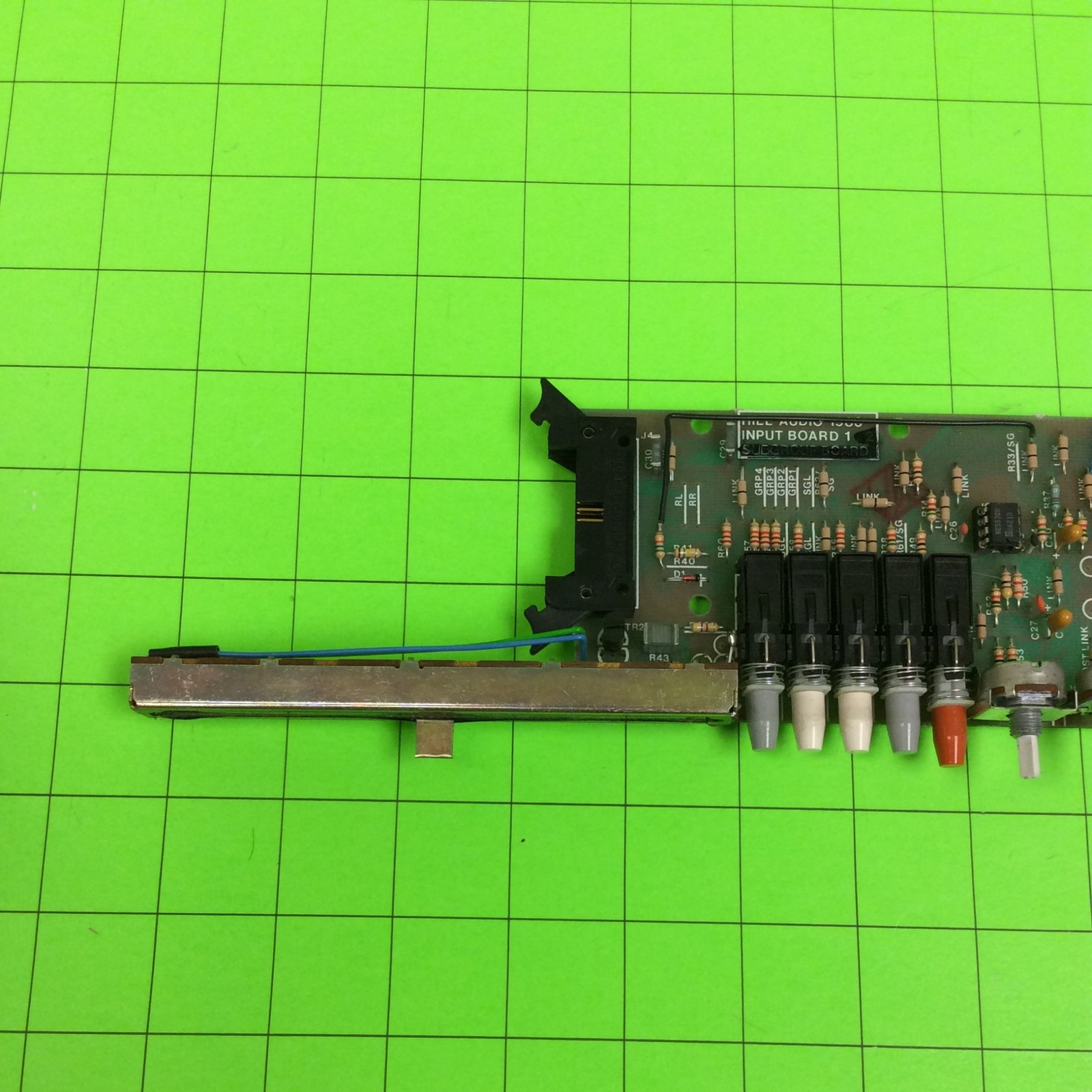 Hill MM1X Audio Mixer Input Board 1 (BROKEN Knob)