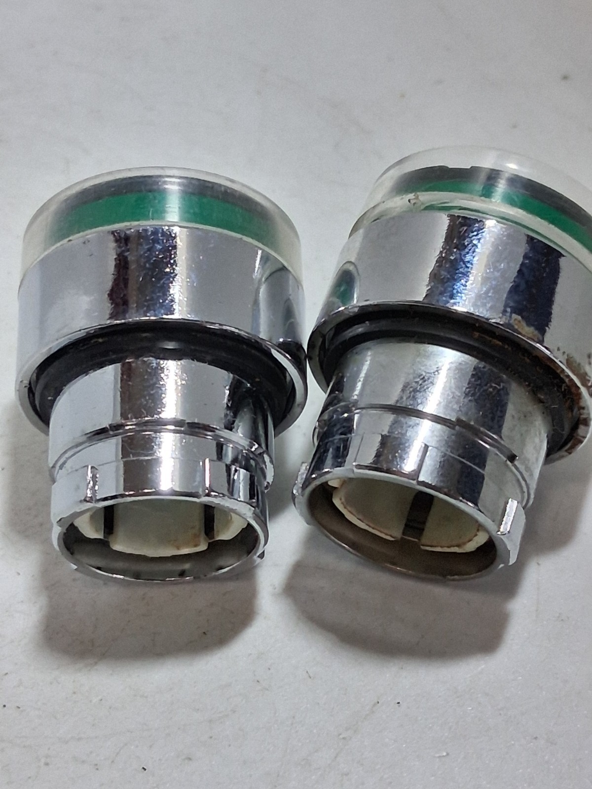 TELEMECANIQUE ZB2-BW33 PUSHBUTTON OPERATOR GREEN ILLUMINATED (LOT OF 2)