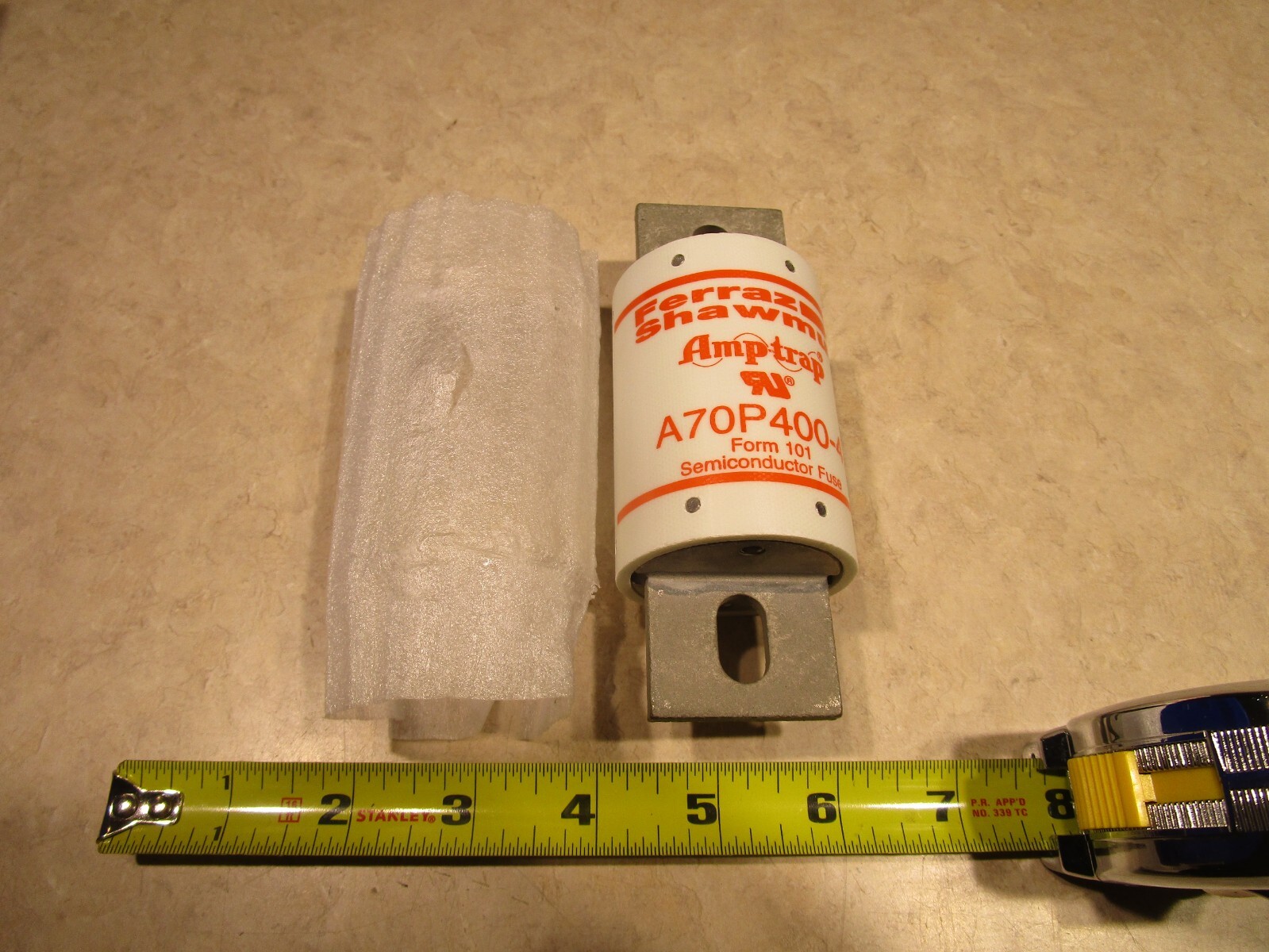 GOULD SHAWMUT A70P400-4, 400AMP, 700VAC, SEMICONDUCTOR FUSE, R0607