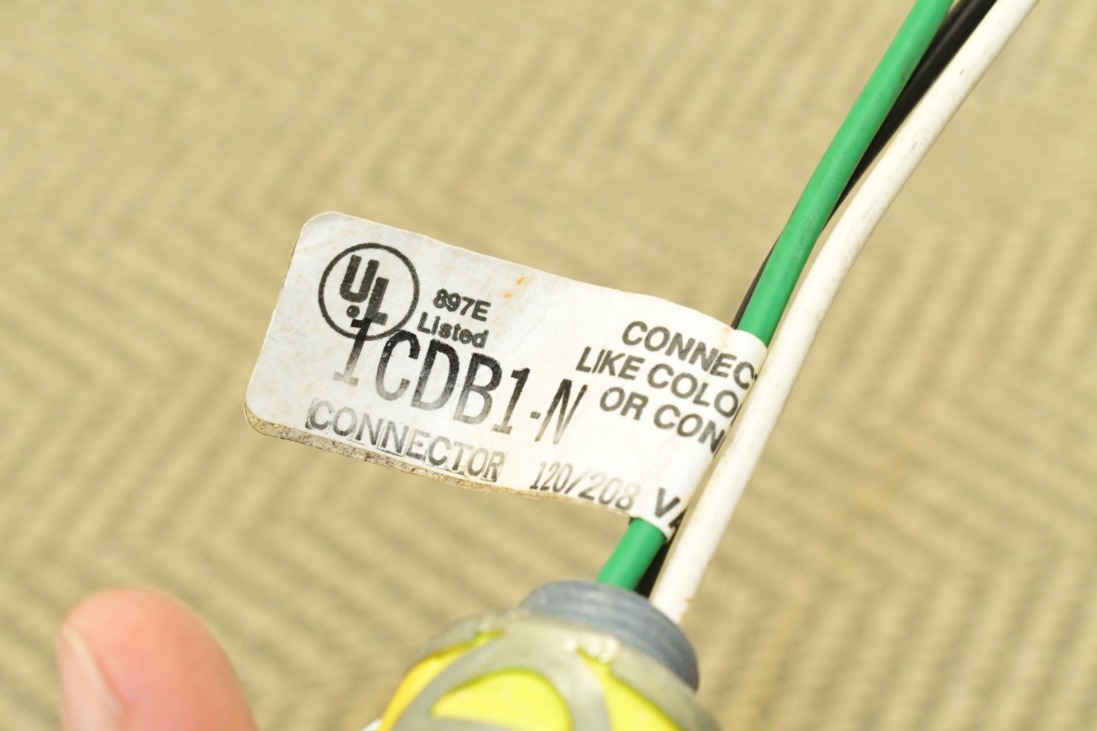 Dual-Lite 1CDB1-N Connector 12AWG 120/208VAC 20Amps Max 1CDB1N