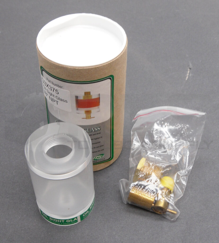 NEW ESCO SPOSG3X375 SINGLE-PIECE OIL SIGHT GLASS 3OZ X 3/8″ NPT