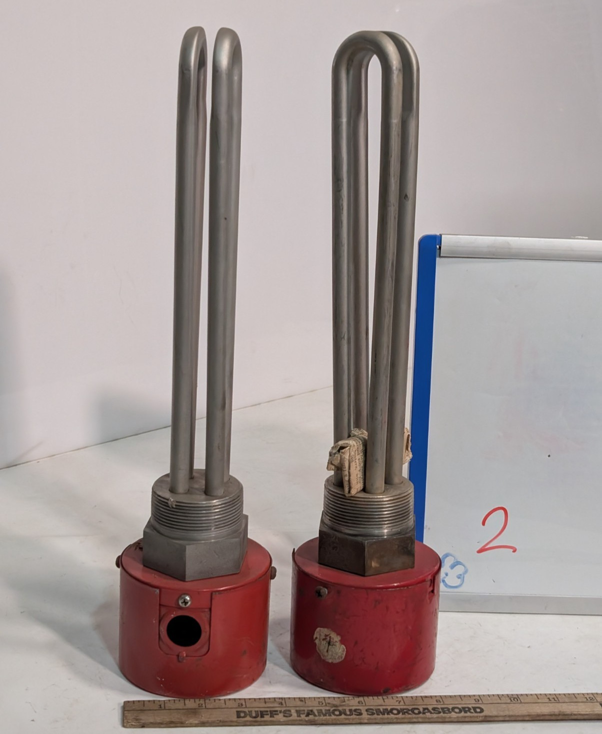 (2) Edwin L. Wiegand Co. Chromalox MTS Immersion Heater Units, 230A, 480V, 3000W
