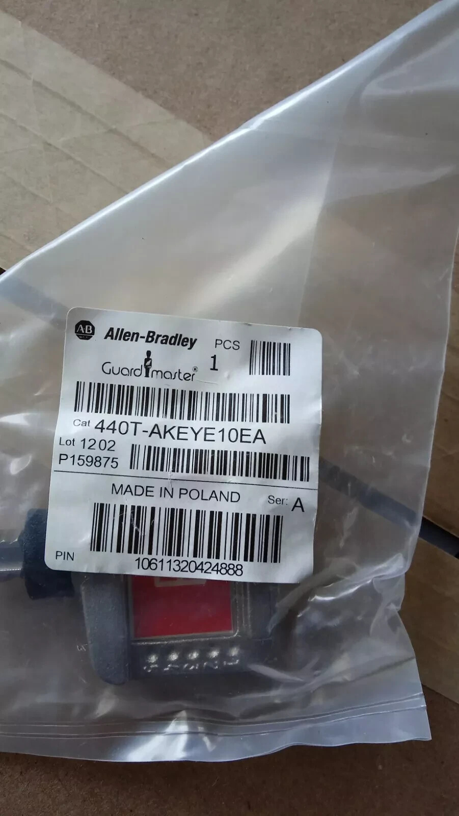 New Allen Bradley 440T-AKEYE10EA 440T-AKEYE10 “Ia” Interlock Key – KEY ONLY