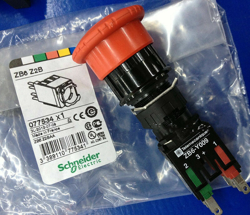 1pc New Schneider Knob emergency stop button ZB6-E2B ZB6-Y009-E1B