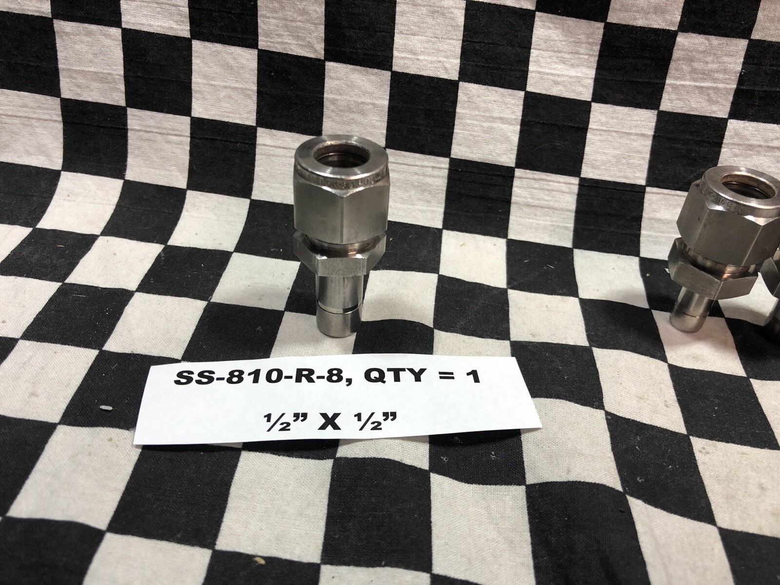 SWAGELOK Reducer 1/2″ X 3/8″, SS-810-R-6 & SS-810-R-8, LOT OF 8 #1605P4