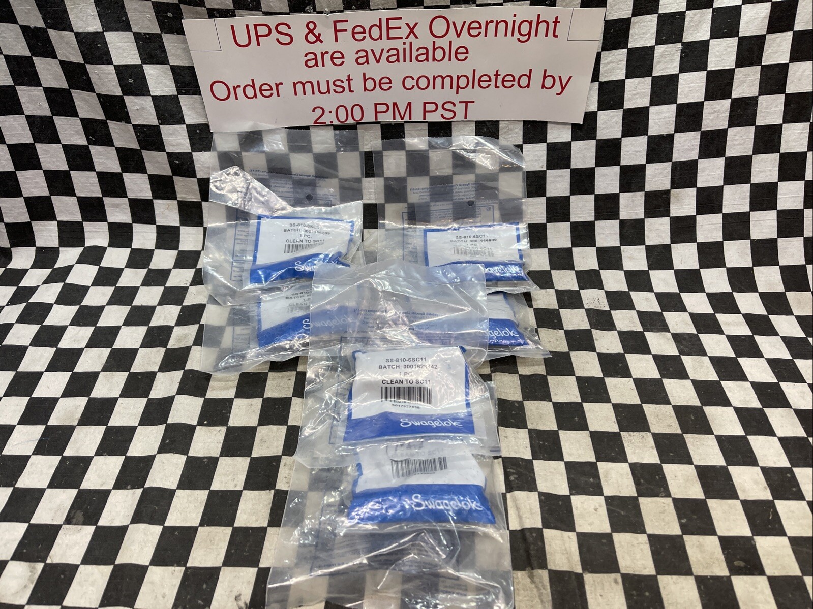 SWAGELOK UNION 1/2″ SS-810-6SC11, SS8106SC11, LOT OF 6, SHIPSAMEDAY#1649F6