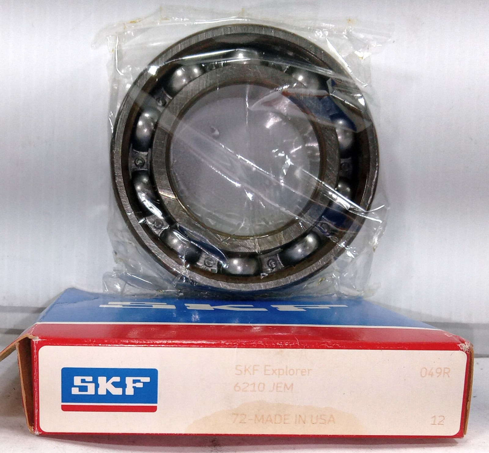 1 NEW SKF 6210 JEM 50X90X20mm RADIAL DEEP GROOVE BALL BEARING NIB **MAKE OFFER**
