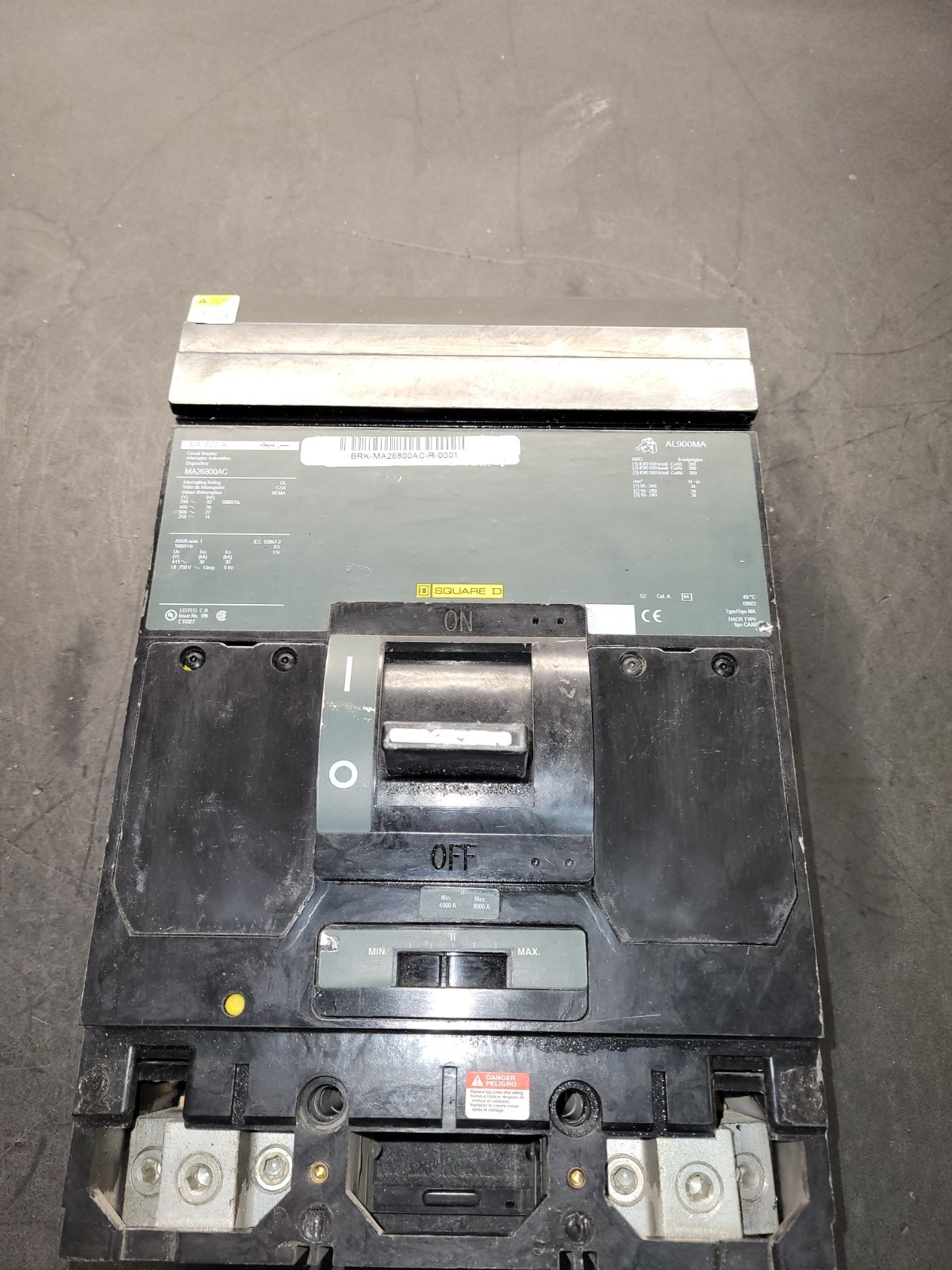 Square D MA26800C Circuit Breaker.