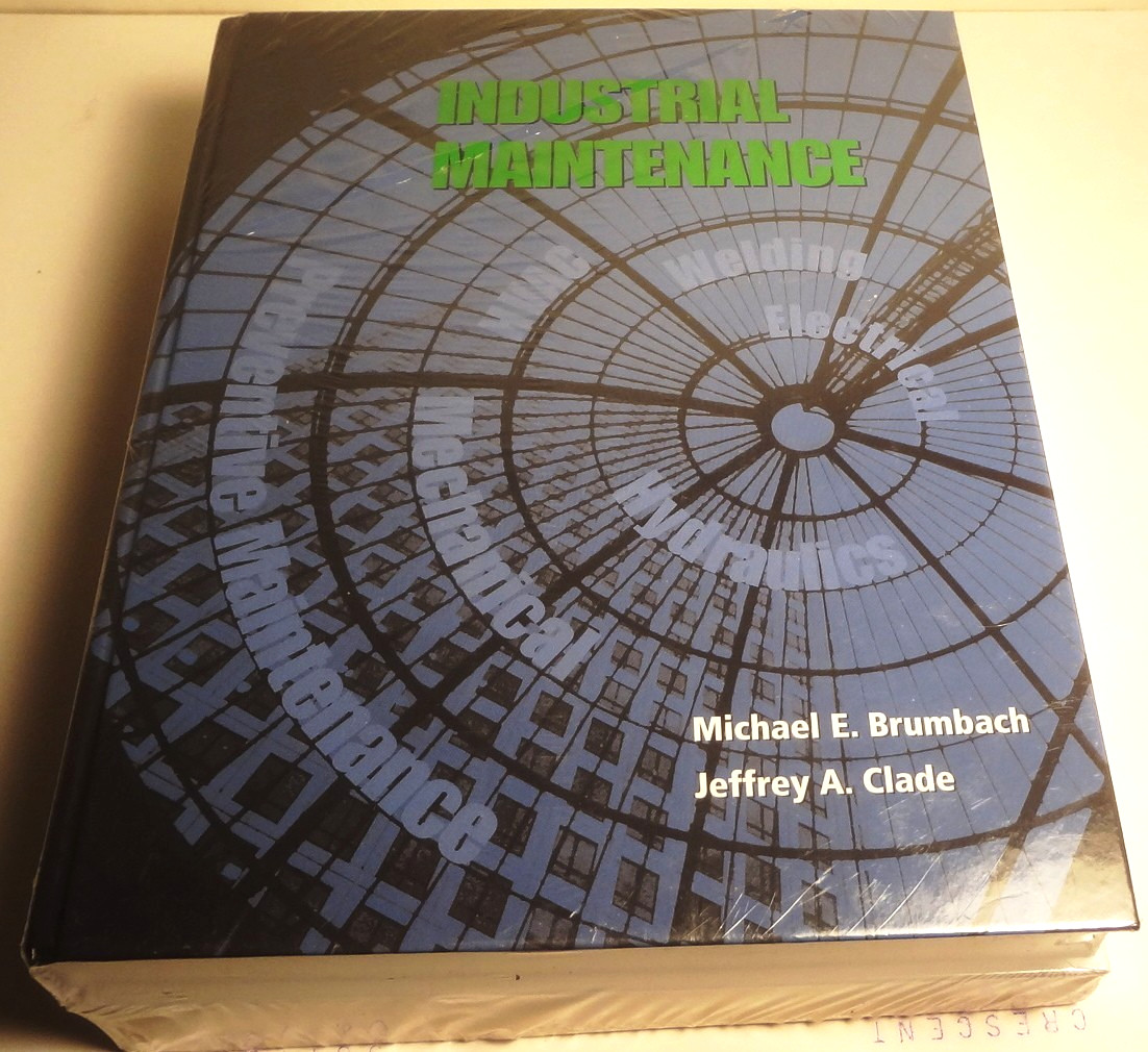 NEW SEALED TWIN PACK-hardbound INDUSTRIAL MAINTENANCE & companion WORKBOOK CLADE
