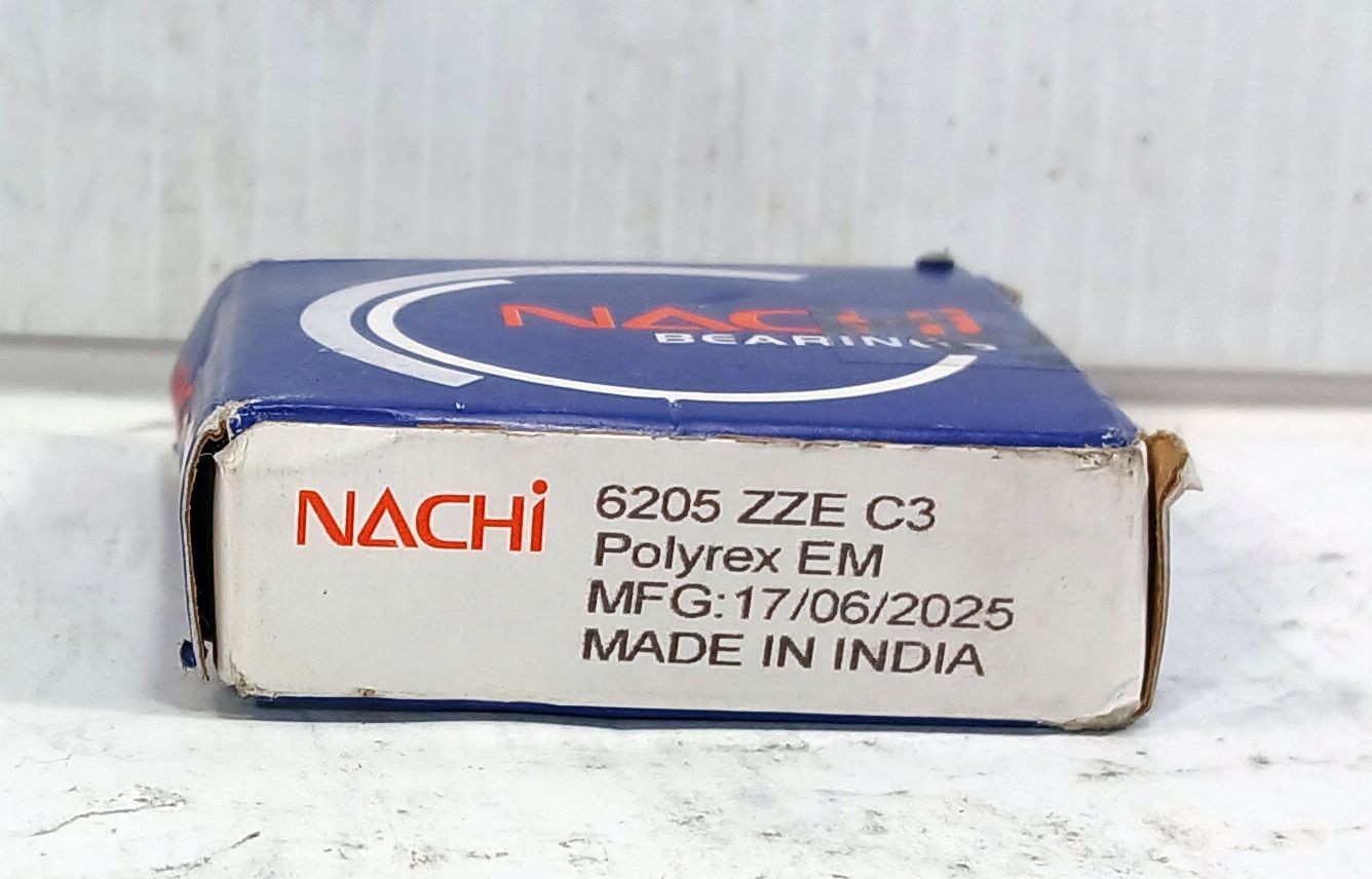 1 NEW NACHI 6205ZZEC3 25X52X15 RADIAL DEEP GROOVE BALL BEARING NIB *MAKE OFFER*