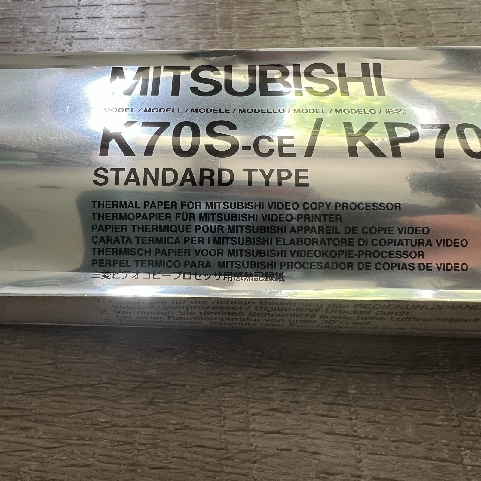 Mitsubishi K70S-CE KP70S-CE 216mmx21m Thermal Paper Sealed New