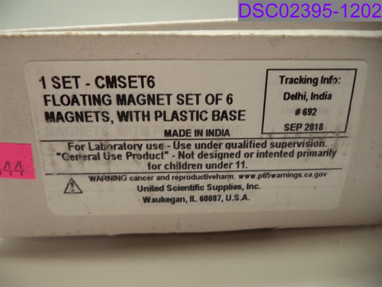 Floating Magnet Set of 6 with Plastic Base P/N CMSET6