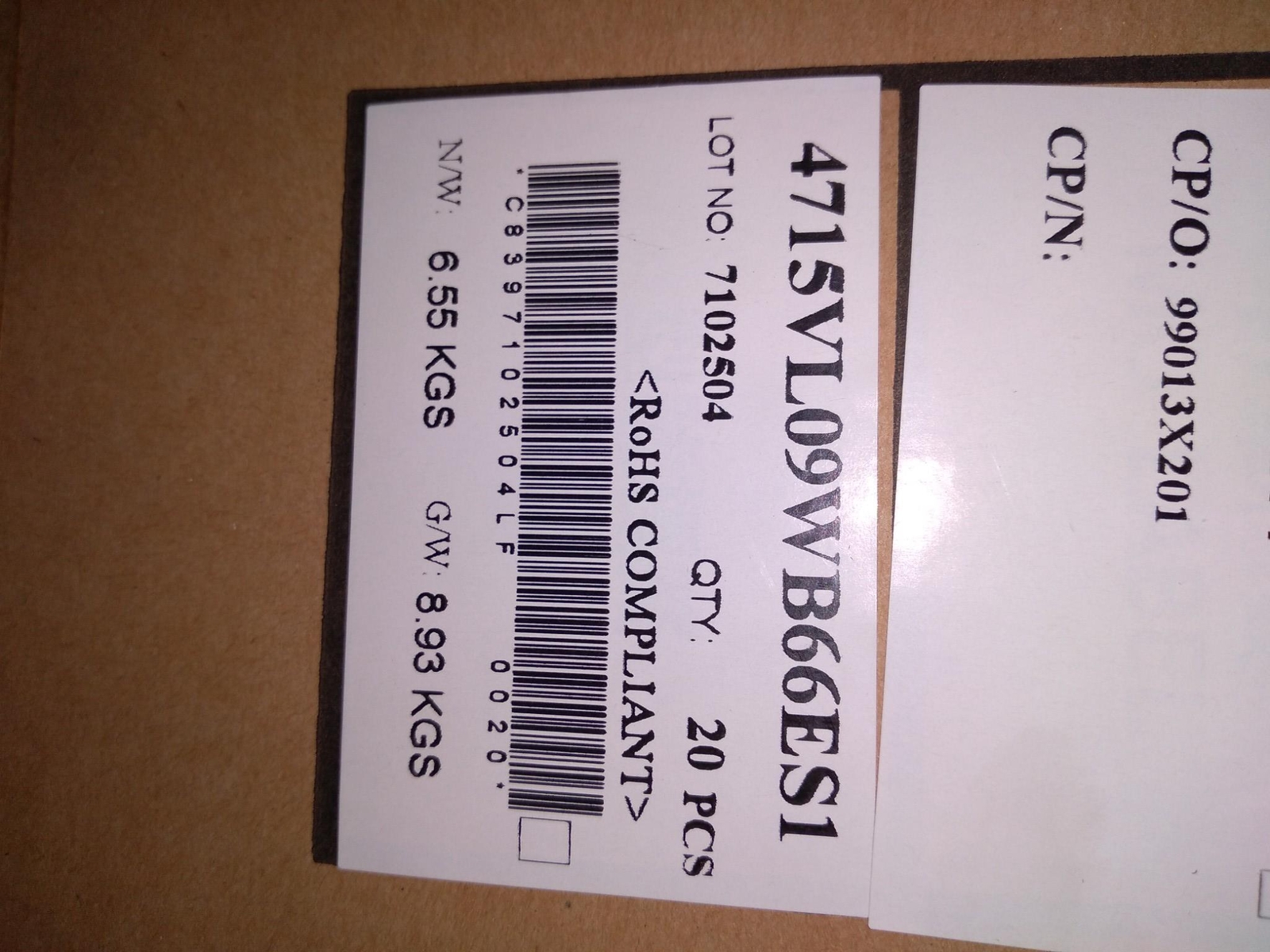 NMB FS178689 FAN MOTOR 4715VL 09W B66 ES1 … EACH FAN … 48 VDC