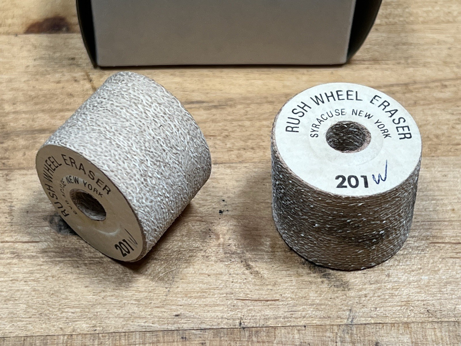 New Set Of 2 Rush Wheel Erasers 201W AE0073 – Made In The USA