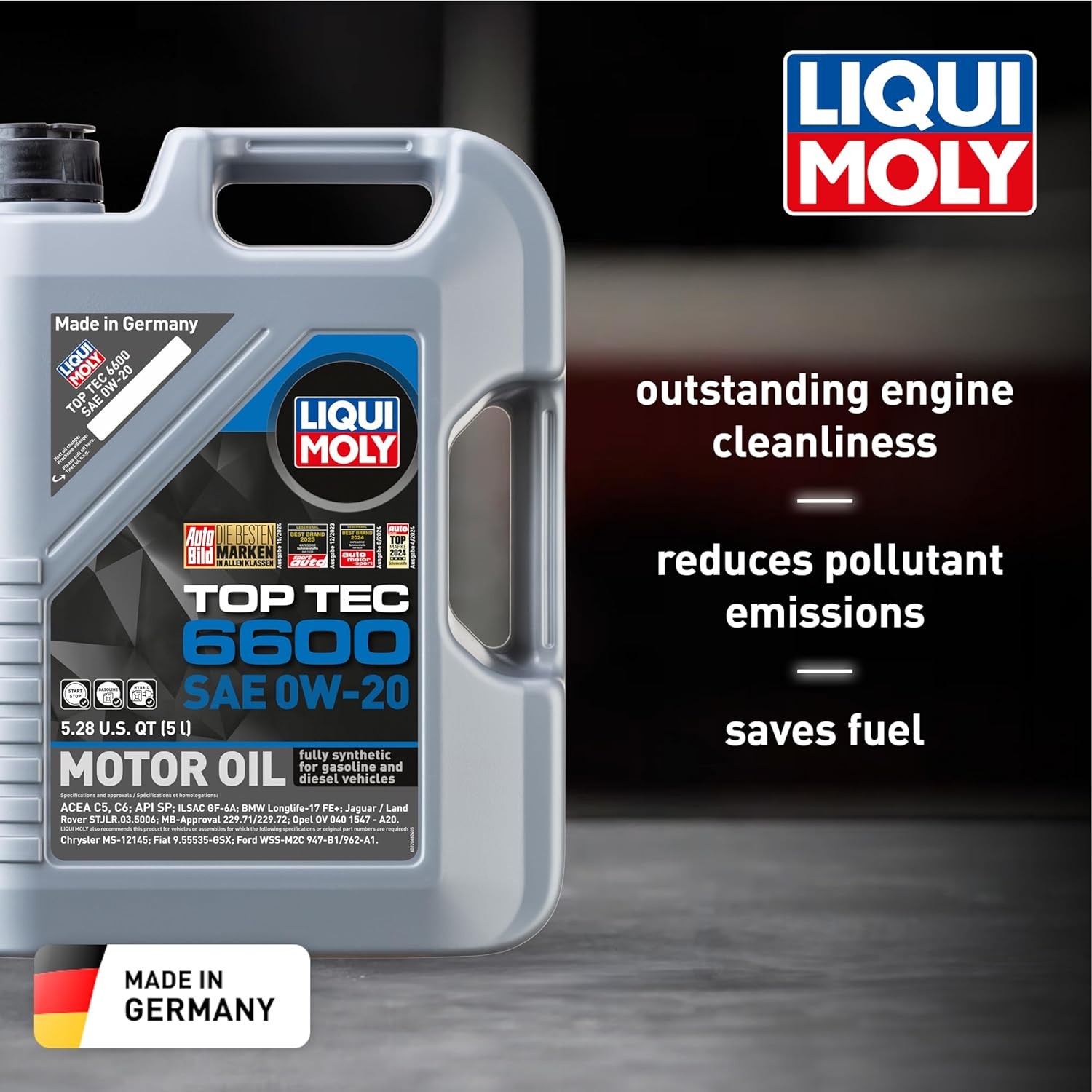 Top Tec 6600 SAE 0W-20 Fully synthetic engine oil 5 Liter 22046