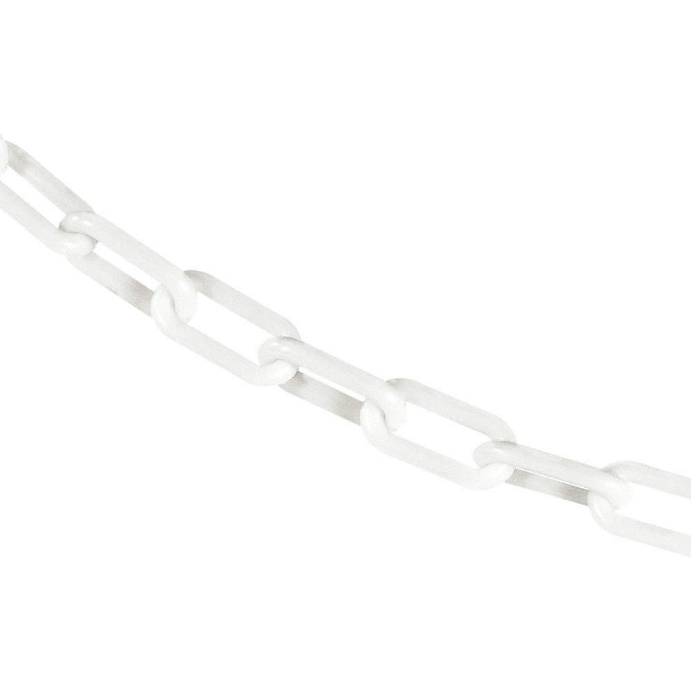 GRAINGER APPROVED Plastic Chain ,25 ft L,White 55EC47
