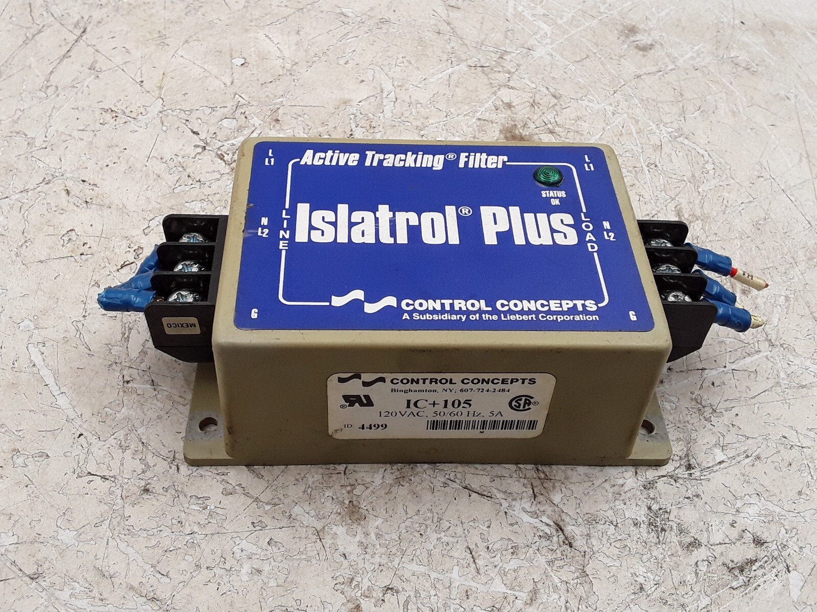 Control Concepts Active Tracking Filter Islatrol Plus IC+105