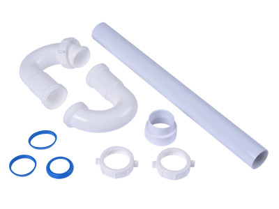 Oatey SCS Dearborn Brass Polypropylene S-Trap With PVC Adapter, 1-1/2″