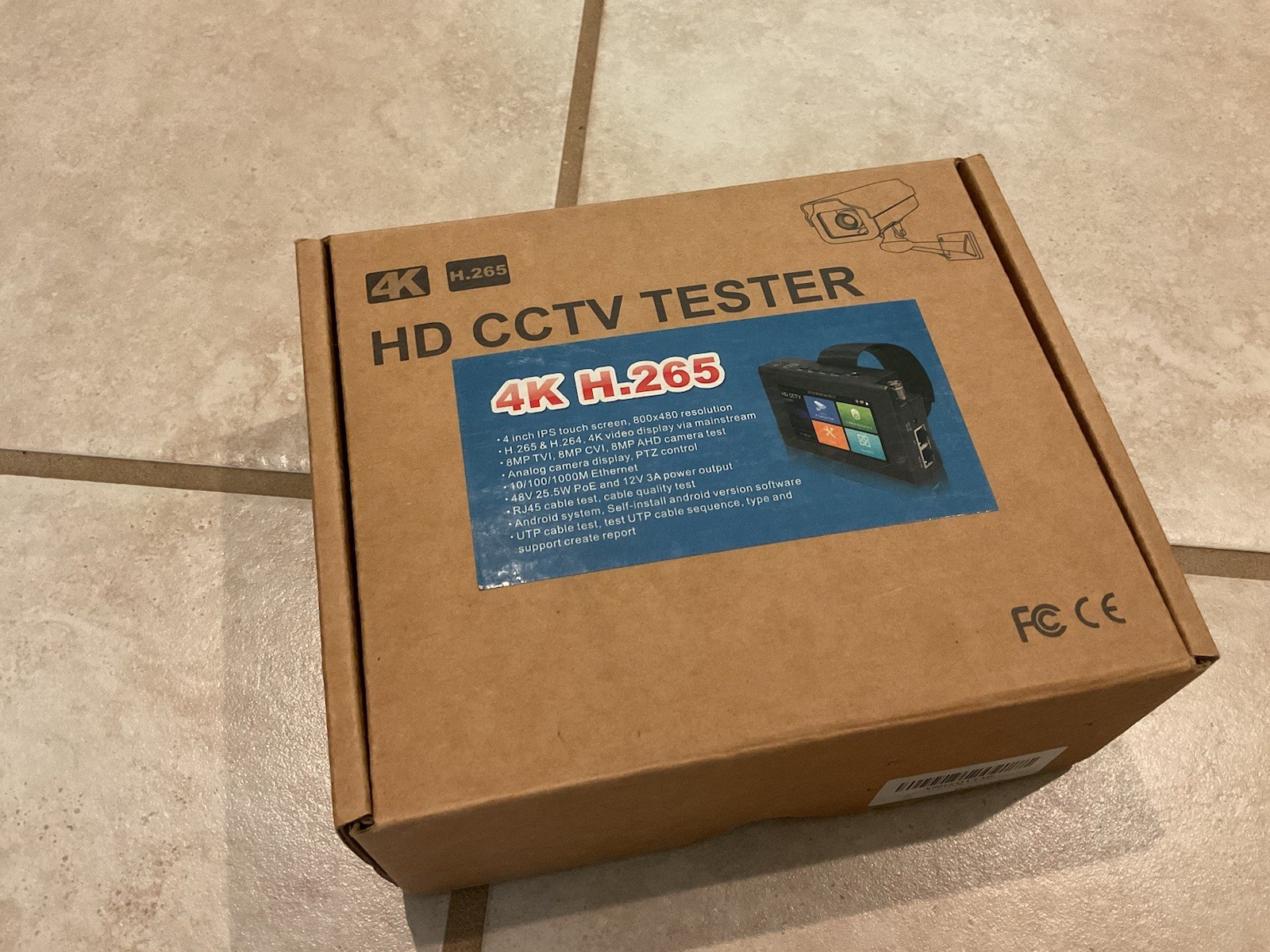 IPC-1800ADH PLUS 4″ Touch Screen CVI TVI AHD CVBS 8MP IP HD CCTV H.265 Tester
